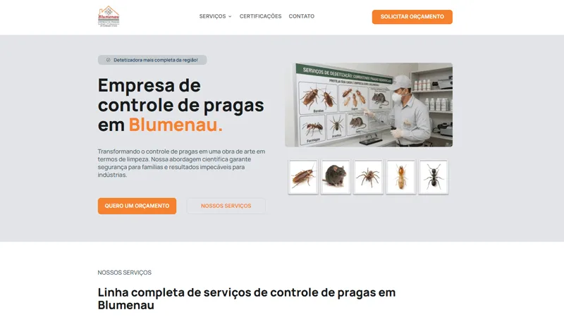 Blumenau Controle de Pragas